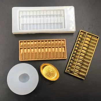 

Abacus Gold Ingot Pendant Epoxy Resin Silicone Mold Jewelry Making Craft Tools