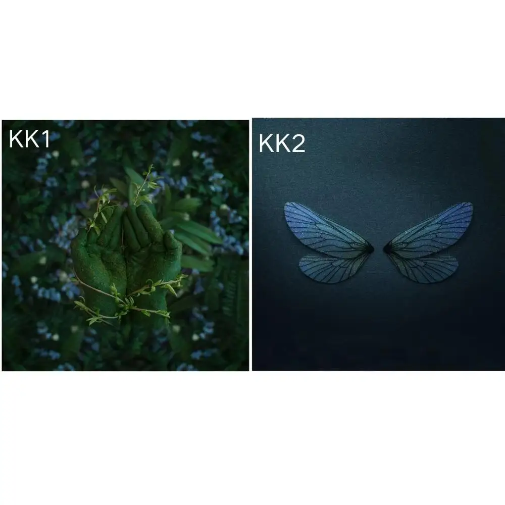 KK1KK2 Фон для фотосъемки новорожденных из ткани без запястья; фон для фотосъемки с изображением деревянного пола; цветочный узор; слой для фотосъемки - Цвет: KK1KK2