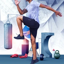 Быстросохнущие с коротким рукавом мужские спортивные костюмы фитнес костюмы для бега спортивная одежда полный тренировочный костюм для мужчин комплект для бега