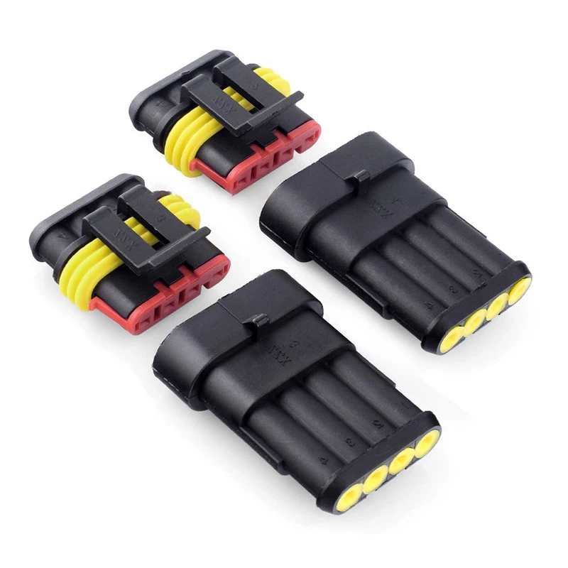 

Superseal Electrical Connector Kits - 1, 2, 3, 4, 5, 6 Way Pins- Waterproof Hot