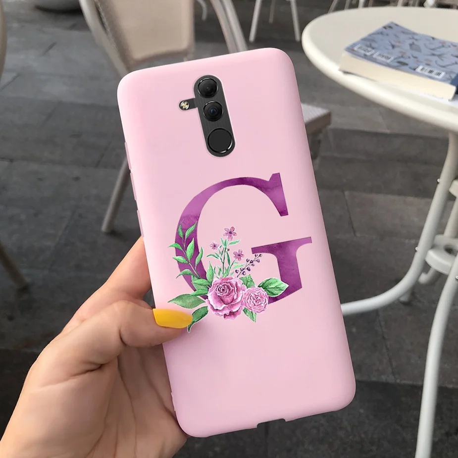 Cute Silicone Letter Phone Case - Soft Protective Cover