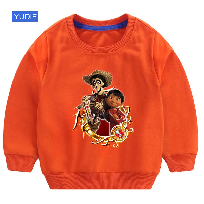 cool kids sweatshirts boys baby hooded Toddler Clothes Casual cute long sleeves winter children sweatshirts winter korean5T - Цвет: sweatshirt orange