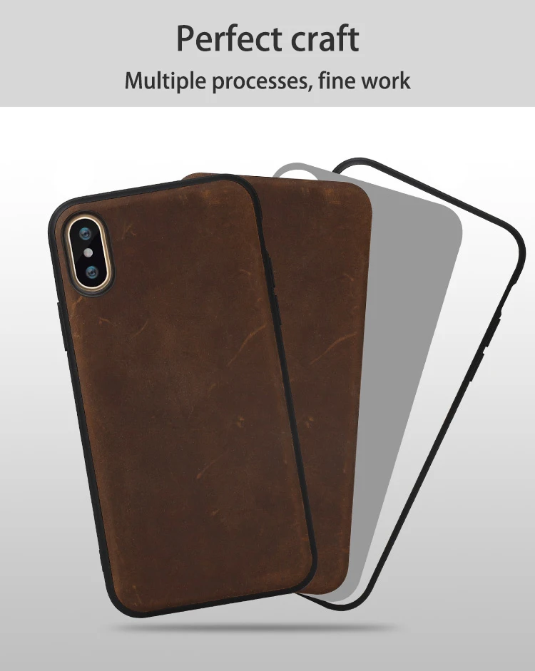 Роскошные чехлы для телефонов из воловьей кожи для iPhone 7 8 Plus X Xs Max, кожаный чехол для iPhone 6 6S Plus 6p 7p 8p