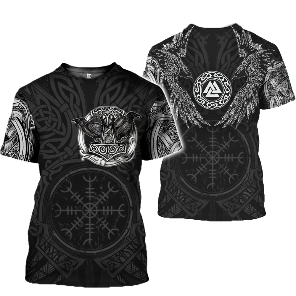 3d-printed-huginn-muninn-viking-tattoo-clothes-haxns1203-t-shirt