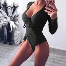 Женское боди с длинным рукавом, водолазка, сексуальный однотонный, Осень-зима, женская теплая одежда, облегающий модный костюм