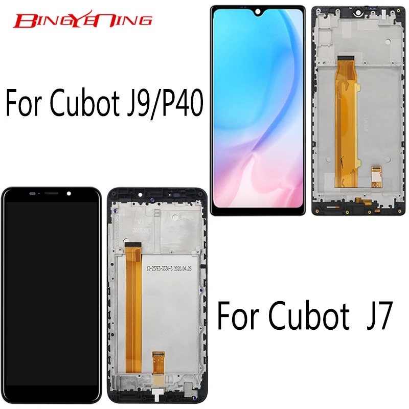 Новый оригинальный дигитайзер сенсорного ЖК-экрана с рамкой для Cubot P40 J9 J7 модуль