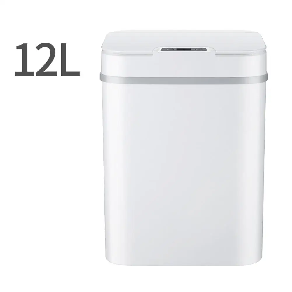 

12L Automatic Touch Trash Can With Sensor With Odor Absorption Filter Wide Opening Sensor Battery-powered Kitchen Trash Can