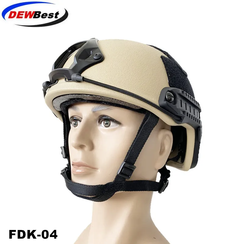 helmet Kevlar DEWBest Быстрый пуленепробиваемый баллистический шлем стандарта США NIJ IIIA Арамид для защиты безопасности - Цвет: helmet Kevlar