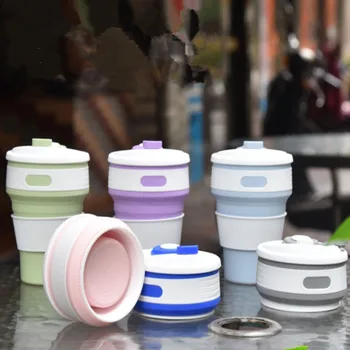 

Water Bottle Foldable Silicone Coffee Mug Portable Collapsible Drinking Bottle Sports Outdoor Travel Drink Bottles Hydro Flask