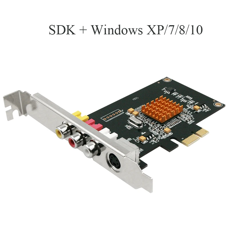 LX725 SD 768x576 Video Capture Card With SDK DV Camera TV Box  Magnetic Tape PCI-E Converter Support Windows XP 7 8 10 hdmi to usb video catpure card usb hd 1 way video card converter adapter for windows xp vista 7 8 10