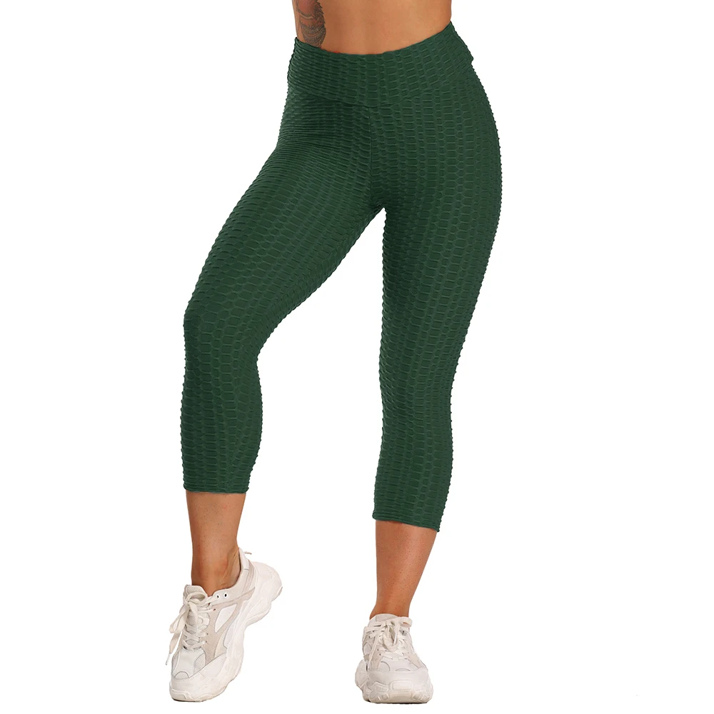 adidas leggings FITTOO Women Ruched Butt  Leggings High Waist Capris Pants Tummy Control Stretchy Workout Leggings Textured Sexy Booty Cropped yoga leggings Leggings