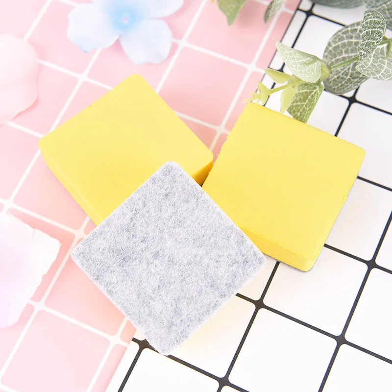 

2Pcs/set Yellow Blackboard Eraser Whiteboard Cleaner Dry Marker Pen Foam Eraser Chalk Brushs