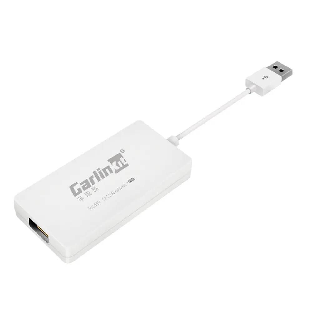 white USB CarPlay для Dongle Carlinkit Bluetooth Apple IOS Smart Link для MP5 плеер Прямая - Название цвета: white