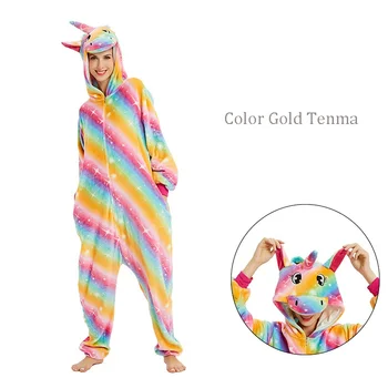 

Kugurumi Pajama Adult Animal Unicorn Panda Onesie Women Men Jumpsuit Winter Pyjamas Kegurumi Sleepwear Flannel Stich Pijama Suit