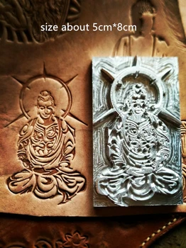 

Buddha statue pattern Hand-work unique design leather working tools carving punches stamp craft tools