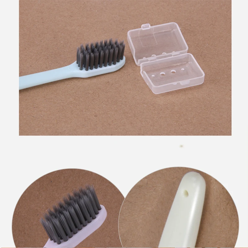 8PCS Super Soft Toothbrush Japanese Style Bamboo Charcoal Toothbrush Small Head with Case