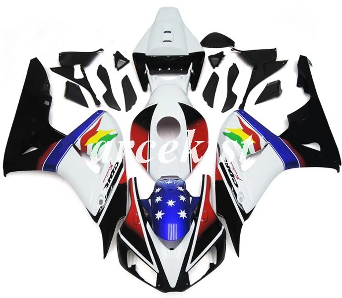 Новый комплект обтекателей для мотоциклов из АБС пластика подходит CBR1000RR 06 07 CBR