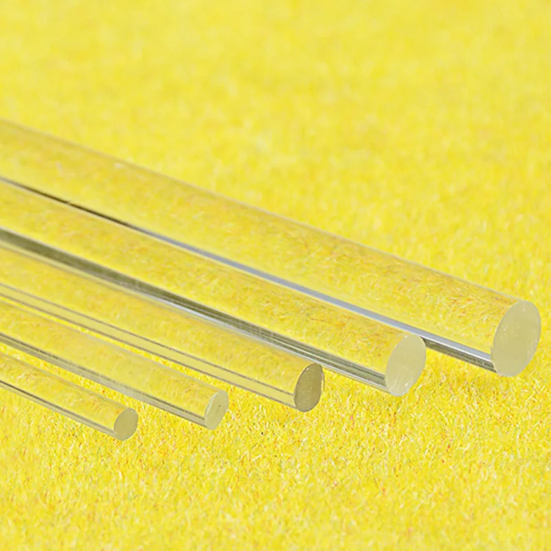 

10 PCS DIY craft architectural model material architecture acrylic high transparent organic glass rod multi size length 20 cm