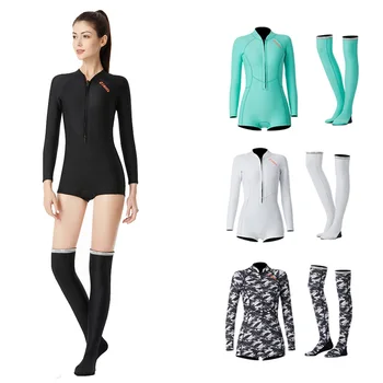 

DIVE&SAIL 1.5MM Women Long Sleeve One-piece Wetsuit Swimming Diving Suit / Stocking Optional Style Collocation