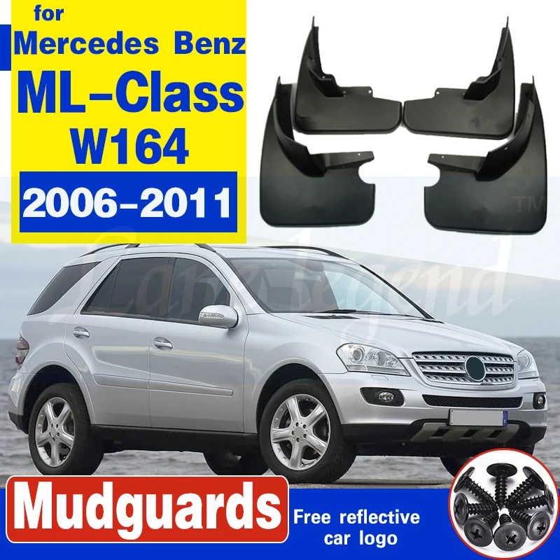 Garde-boue pour Mercedes Benz Classe ML, Classe M, W164, ML350, ML500,  2006-2011, Bavettes, Accessoires - AliExpress