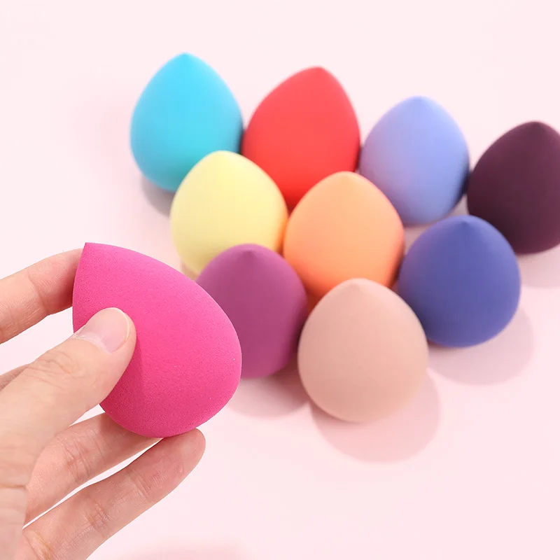 2020 nova chegada portátil maquiagem esponja fundação esponja uso seco molhado puffpowder suave maquiagem esponja cosméticos caixa de sopro