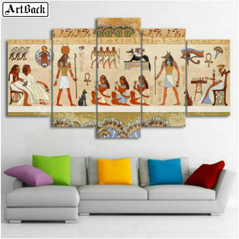 

Five spell diamond painting ancient Egyptian religious picture diy 5d full square & round drill sticker diamond mosaic crafts