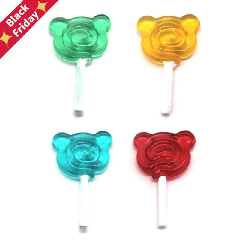 

3/5Pcs 1:12 Bear Shape Lollipop Simulation For Dollhouse Miniature Doll Mini Resin Food Kitchen For Doll Accessories