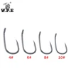 W.P.E Brand 30pcs/lot TEFLON Coated High Carbon Steel Fishing Hook 4# 6# 8# 10# Barbed Fishhooks Carp Fishing Tackle from Japan ► Photo 3/6