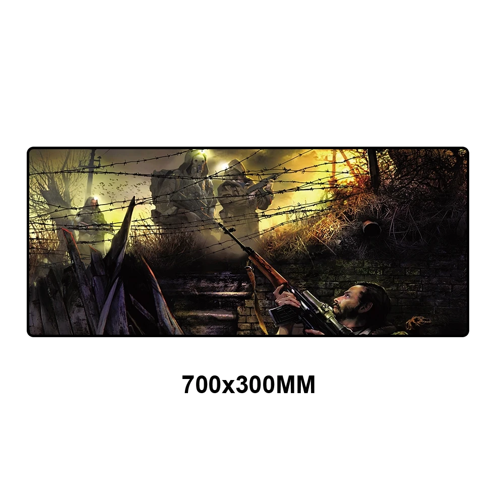 QXZ-014 Коврик для мыши Stalker игровые коврики 700x300 мм оверлок край ПК компьютерный игровой коврик для мыши геймер коврик Мышь Клавиатура большой XL резиновая накладка на стол - Цвет: QXZ-014