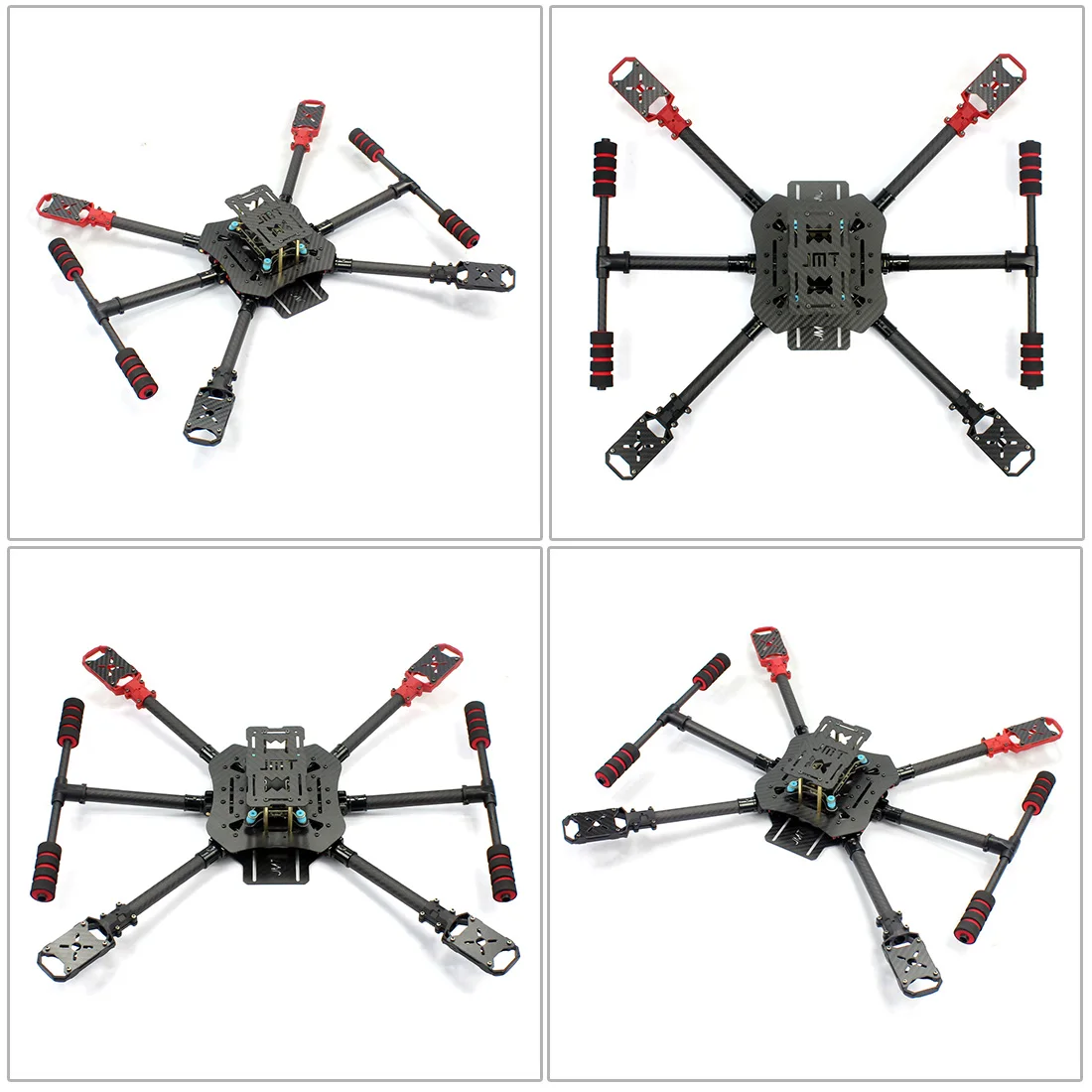 JMT X4 460 мм карбоновая складная рама со складным/не складывающимся шасси для RC Racer Quadcopter самолетов