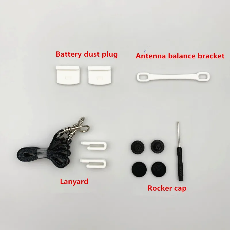Кулисный колпачок+ шнурок+ антенна балансировочный кронштейн+ батарея Пылезащитная заглушка для Hubsan H117S Zino Drone аксессуары - Цвет: parts set