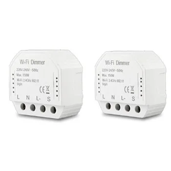 

Wifi Intelligent Dimming Module 220V-240V 150W Controller Timing Switch Light Voice Control, Suitable for Alexa, Google