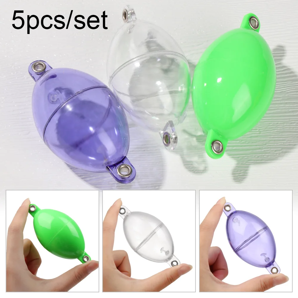 Plastic Fishing Float Balls, Sea Fishing Bubble Floats, Combater bola de  água, bolas ocas, Acessório de pesca, 25mm, 32mm, 40mm, 47mm, 5Pcs, Novo