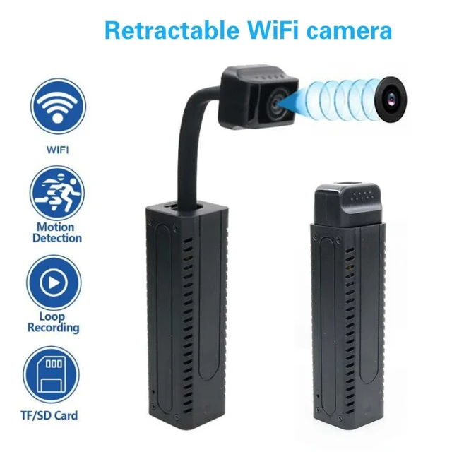 Caméra espion sans fil Hidden Wifi Mini caméra Hd 1080p Portable Home  Security Cameras Covert Nanny Cam Small Indoor Outdoor Video Recorder  Motion