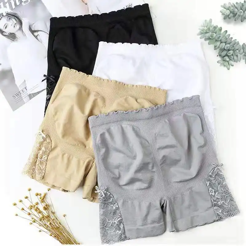 

Spring and summer new lace safety shorts large size 4 color skirt seamless breathable lace ladies underwear