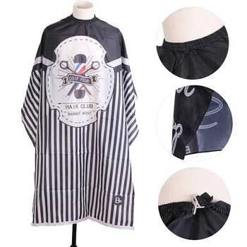 

Waterproof Haircut Cape Cloth Cutting Hair Pattern Salon Barber Cape Hairdressing Hairdresser Apron Wrap Gown Tools Barber Apron