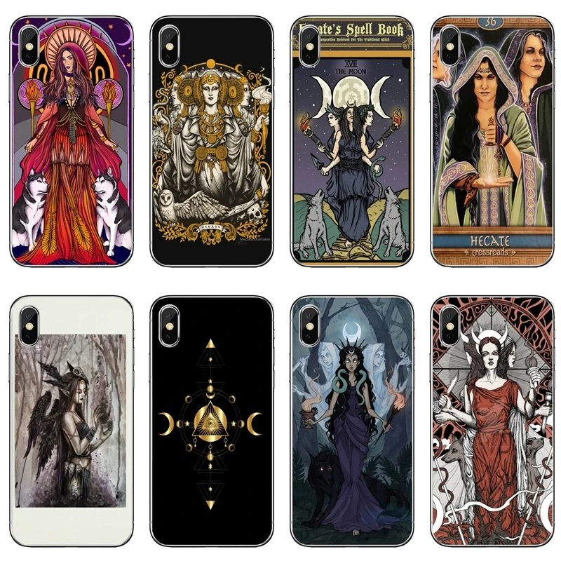Hecate Tarot Card Triple Moon Goddess Accessories Case For iPhone 11