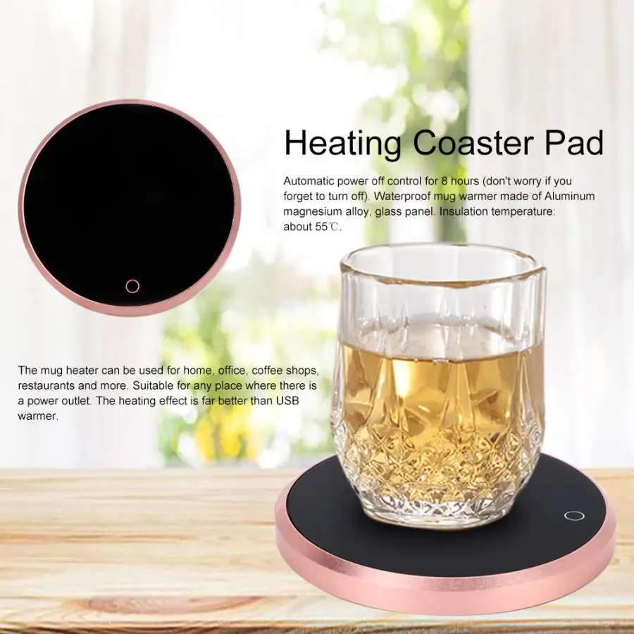 

Smart Electric Heating Cup Touch Screen Heating Mug Waterproof Constant Temperature Vacuum flasks Heating Electric Kettle Cups