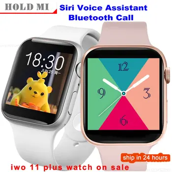 

IWO 11 Plus 42/44mm Bluetooth Call Siri Voice Assistant Heart rate Blood Pressure Waterproof Smart Watch VS iwo 12 F8