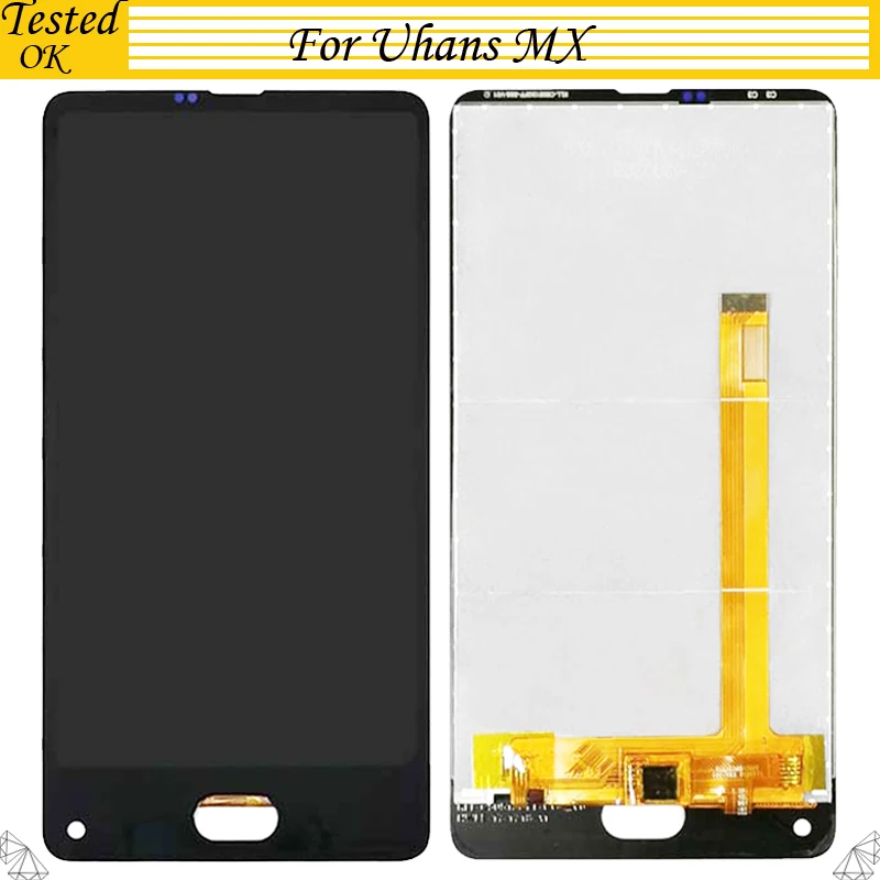 

5.2''Black Color For Uhans MX LCD Display+Touch Screen Digitizer Assembly Repair Parts Accessory For Uhans MX LCD