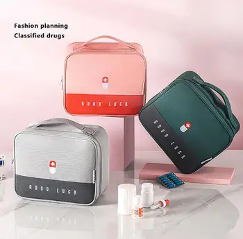 

First Aid Medicine Storage Bag Multifunctional Home Storage Case Mobile Large Capacity Emergency Prevention Medicine Box