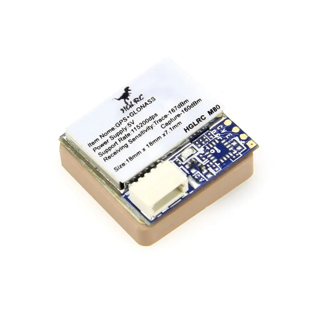 HGLRC M80 GPS Мини модуль поддерживает ГЛОНАСС GALILEO QZSS SBAS BDS для радиоуправляемых