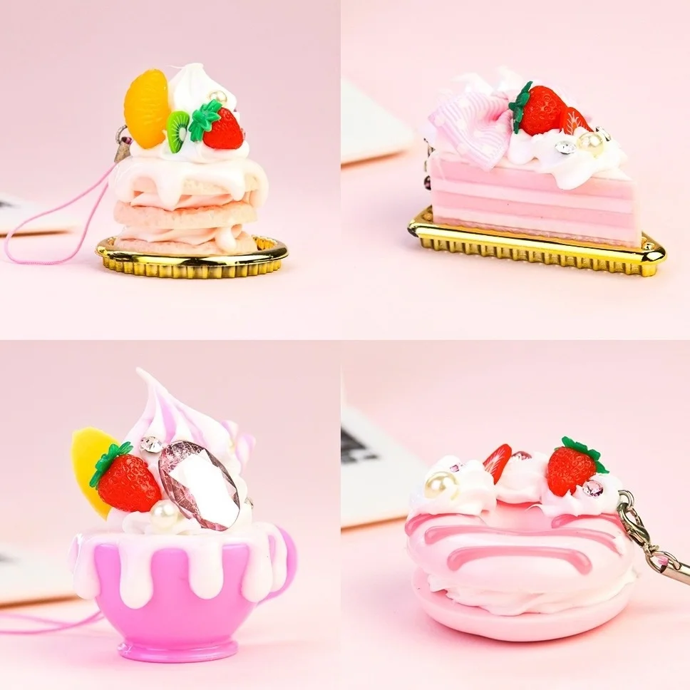 Ornaments Student Cakes Cute Phone Keychains Keychain Accessories Cute Mini Aliexpress