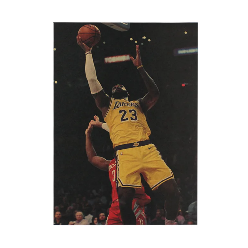 [A1189] James Lakers Ностальгический ретро плакат из крафт-бумаги бар кафе декоративная живопись
