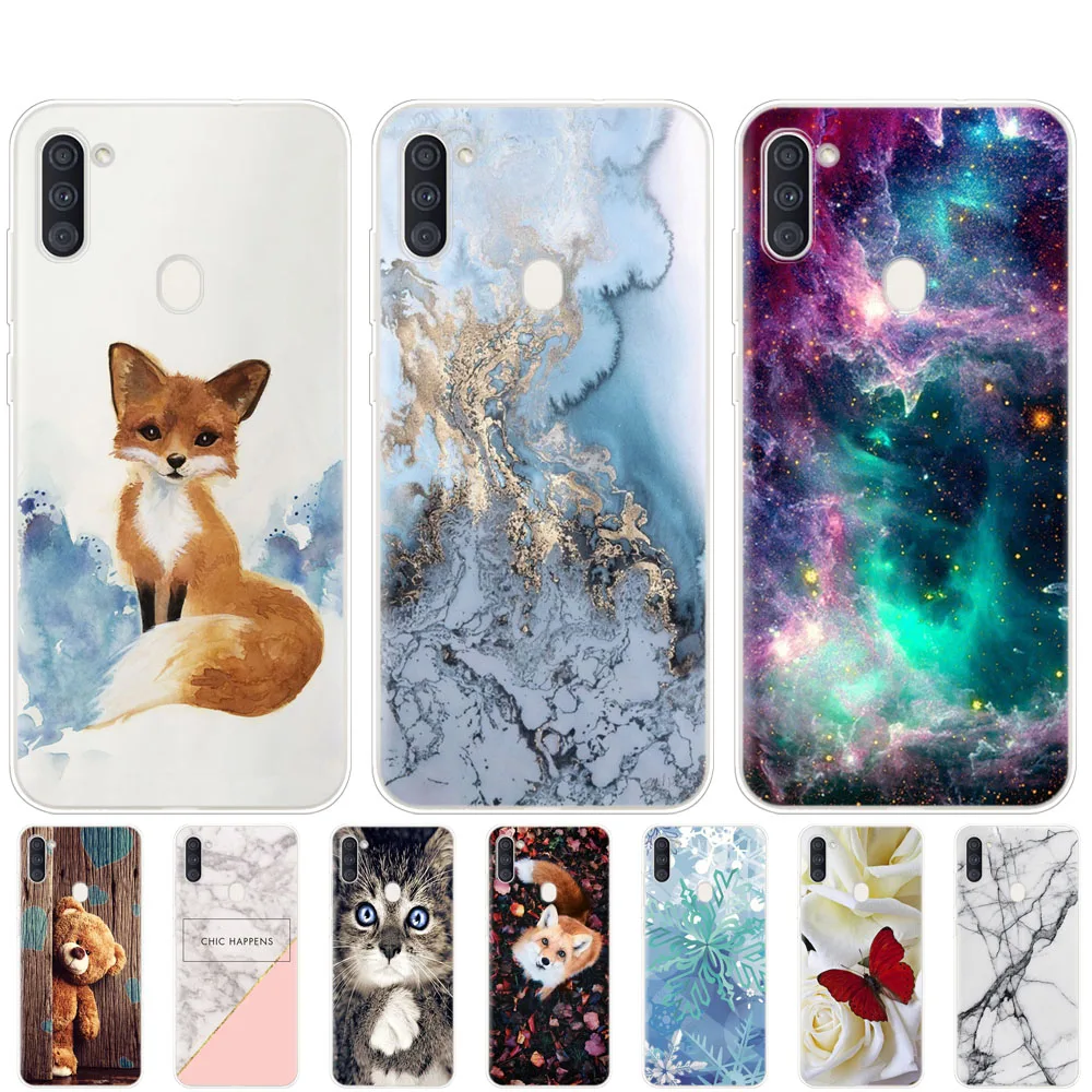 For Samsung A11 Case 6.4" Soft Silicon Tpu Back Phone Cover For Samsung