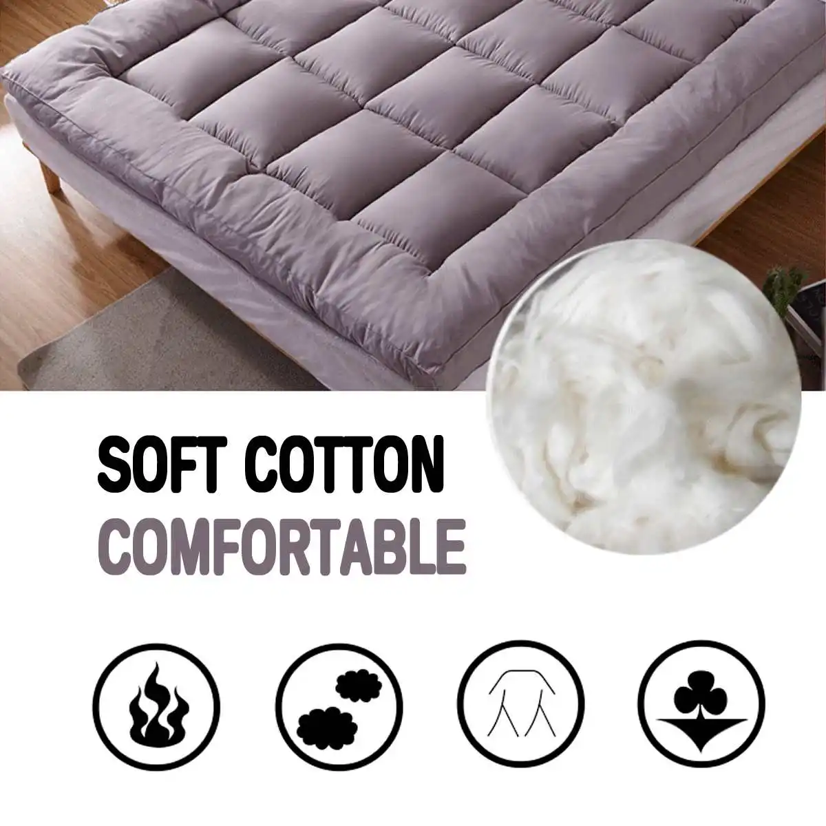 Queen/King Size, стеганые защитный чехол для матраса Pad фигурки жениха и невесты; крышка 1" глубокий натяжная простыня мягкая эргономичная толстом каблуке 10 см и высокое качество