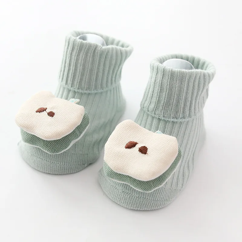 Носки для малышей носки для новорожденных девочек с плоской нескользящей подошвой, детские носки для малышей; с нескользящей подошвой для пар крытый носки-тапочки теплые носки Носки для малышей с резиновой подошвой