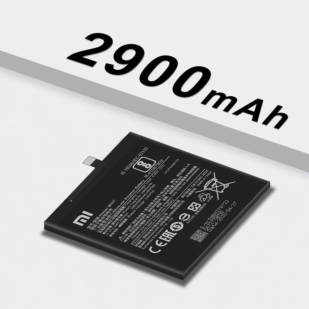Оригинальный аккумулятор для телефона Xiaomi BN37 Redmi 6 6A сменный Высококачественный