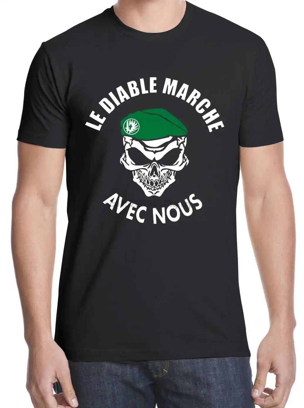 T shirt légion étrangère le diable marche avec nous Outlet