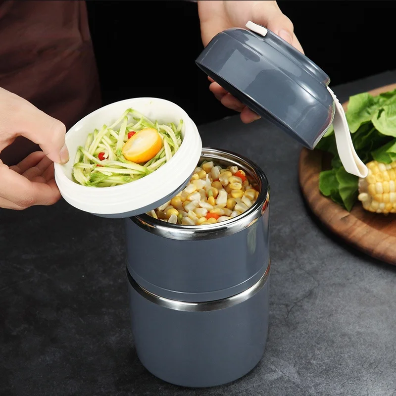 Детский Ланч бокс Bento Box Герметичный пищевой контейнер кухонный Ланчбокс